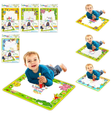 Килимок LT3942-43-44-45-1 для малювання водою, ручка 2 шт., 4 види, кул., 37-57,5-1 см.