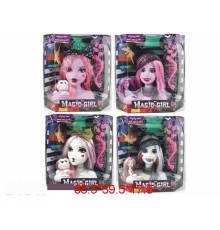 Голова ляльки "Monster High", 4 види, з аксес., у кор. 35х39х17 /12-2/ W0020/1-4