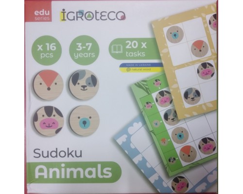 Логічна гра "Судоку Тварини" 16ел.