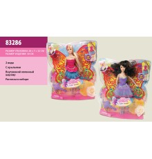 Лялька "Фея" 83286 (24шт/2) з крилами, під слюдою 31,5*27*7см