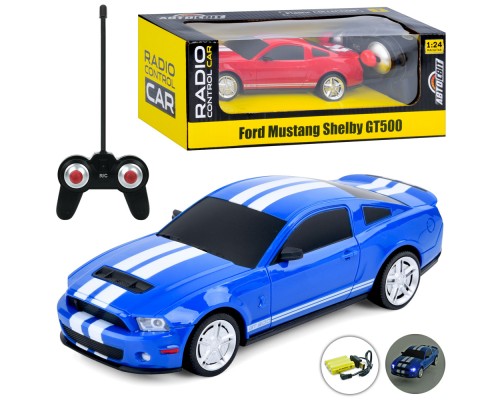 Машина AR-2323 АвтоСвіт,радіокер.1:24, FORD SHELBY GT500,акум.,гум. колеса,USB,2 кольори,світло,кор.