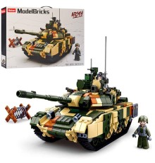 Конструктор SLUBAN M38-B0756 "Model Bricks": Танк, 758 дет.