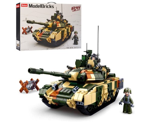 Конструктор SLUBAN M38-B0756 "Model Bricks": Танк, 758 дет.