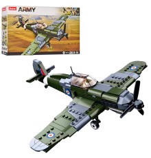 Конструктор SLUBAN M38-B0712 "Army": Винищувач королівських ВПС Spitfire, 290 дет.