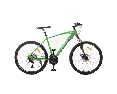 Велосипед 26 д.G26VELOCITY A26.1 алюм. рама 19", SHIMANO 21SP, алюм. DB, зелено-чорний.