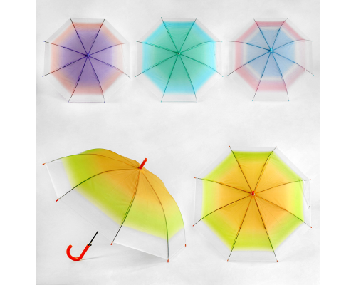 Парасолька C 54915 (60) 4 кольори, d=100 см, у пакеті, ВИДАЄТЬСЯ ТІЛЬКИ МІКС ВИДІВ