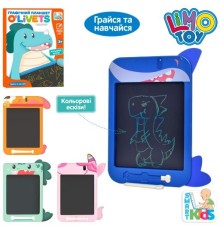 LCD планшет SK 0051 ABCD для малювання, кольоровий, 10дюймів, 4види, бат.(таб.), кор., 25-33,5-2 см.