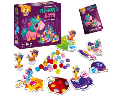 Гра настільна Vladi Toys маршрутна. Алмаз бум єдиноріжки VT8055-31 (укр)