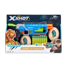 X-Shot Швидкострільний бластер DINO Striker New (2 середніх яйця, 2 маленьких яйця, 16 патронів), 4860R