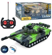 Танк 6646 радіокер., 1:18, акум., USB, 2 кольори, світло, кор., 29-13-13 см.