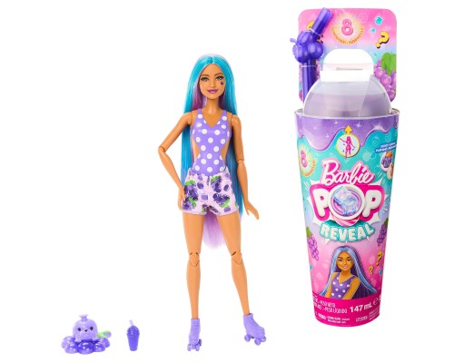 Лялька Barbie "Pop Reveal" серії "Соковиті фрукти" – виноградна содова