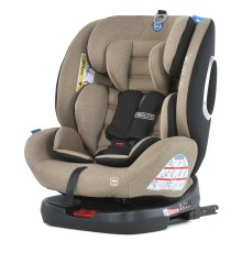 Автокрісло дитяче ME 1079 ABSOLUTE Royal Beige група 0+123, 360 град., isofix, льон, бежевий.