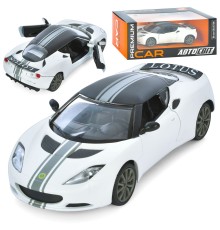 Машина AP-1938 АвтоСвіт, 1:24, Lotus Evora S, мет., відчин. двері, гум. колеса, кор., 24,5-10,5-11см