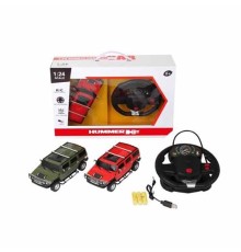 Джип 27020A радіокер., Hummer H2, 1:24, акум., гум. колеса, USB, 2 кольори,світло,кор.,42-29,5-13см.