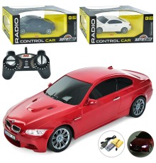 Машина AR-2303 АвтоСвіт,1:18,BMW M3,радіокер.2,4G,акум.,гум.колеса,3кольори,світло,кор.,37,15,5-16см