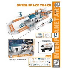 Трек FYS-TK 19 (36) “Космічна станція”, 63 деталі, машинка на батарейках, фігурка астронавта, в коробці