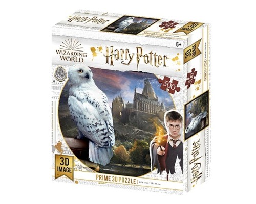 Пазли 3D 32514 Harry Potter, сова, Хогвартс, 61-46см., 500дет., кор., 21,5-26-5см.