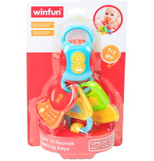 Брязкальце 0185-NL WinFun  брелок, ключі, прорізувач, світло, муз., бат.лист