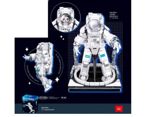 Конструктор SLUBAN M38-P8003 "Pleyerid": Космонавт, 1411 дет.