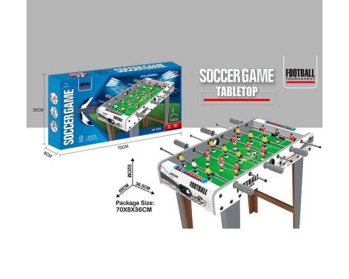 Футбол 2889 (6) підлоговий, 18 фігурок гравців, 2 м'ячі, рахункове табло, в коробці