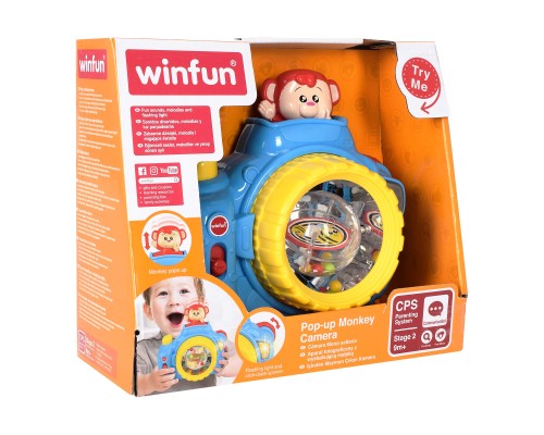 Гра 0766-NL  WinFun фотоапарат, трещітка, рухл.дет., муз., світло, бат., кор.