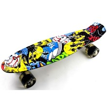 Penny Board "Cool Draft" Joker Светящиеся колеса