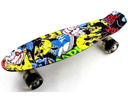 Penny Board "Cool Draft" Joker Светящиеся колеса