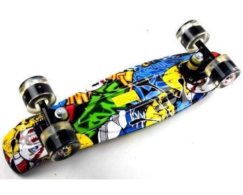 Penny Board "Cool Draft" Joker Светящиеся колеса