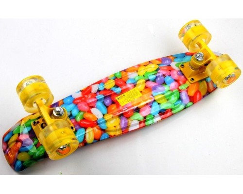 Penny Board "Caramel" Светящиеся колеса