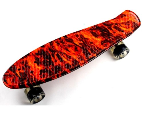 Penny Board "Fire" Светящиеся колеса