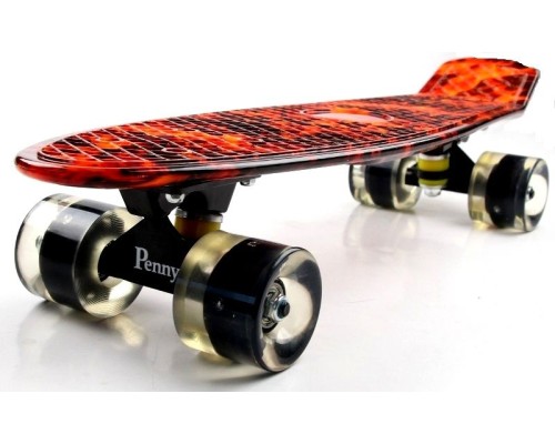 Penny Board "Fire" Светящиеся колеса