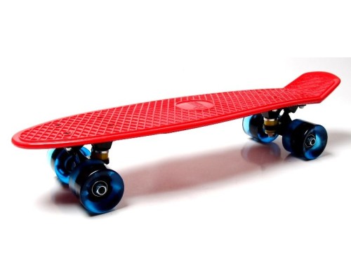 Penny Board. Red. Светящиеся колеса.