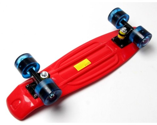 Penny Board. Red. Светящиеся колеса.