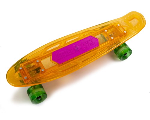 Penny "Fish Skateboard Original" Orange Музыкальная и светящаяся дека