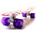 Penny Board "Violet Flowers" Светящиеся колеса