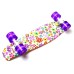 Penny Board "Violet Flowers" Светящиеся колеса