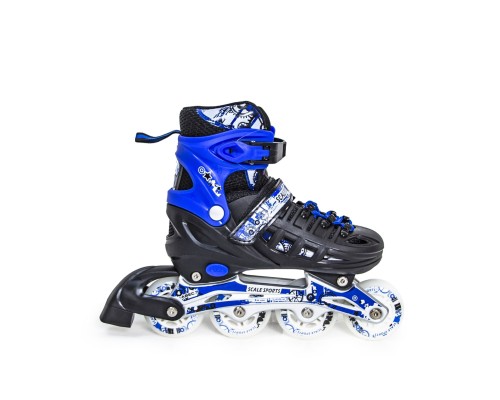 Ролики-коньки Scale Sports. Blue/Black (2в1), размер 29-33