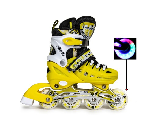 Ролики Scale Sports  Yellow LF 905, размер 29-33