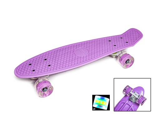 Penny Board Лиловый цвет Светящиеся колеса