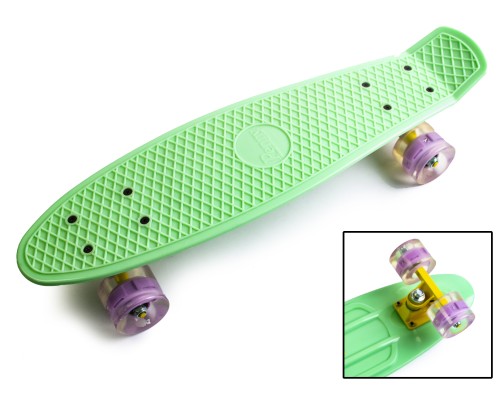 Penny Board Мятный цвет Светящиеся колеса