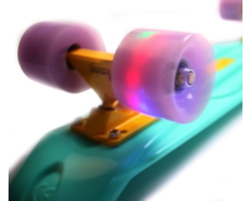 Penny Board Бирюзовый цвет Светящиеся колеса