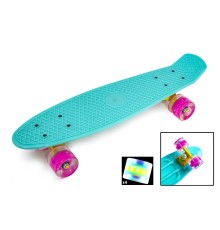 Penny Board Бирюзовый цвет Светящиеся колеса