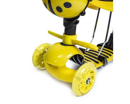 Самокат Scooter "Божья коровка" 5in1 Yellow