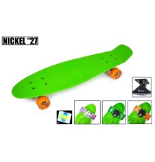 Penny Board Nickel 27" Green Светящиеся колеса