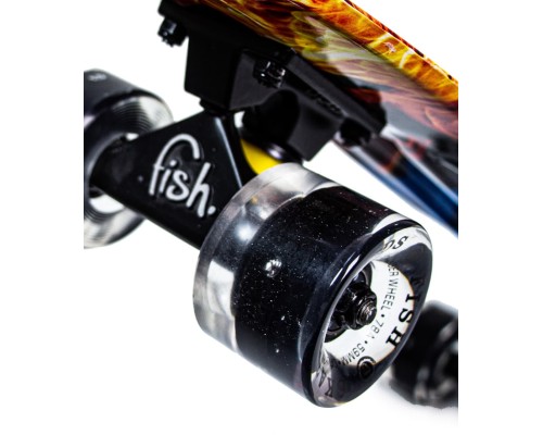 Penny Board "Fish" Fire and Ice