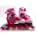 Ролики Caroman Sport Pink, размер 31-35