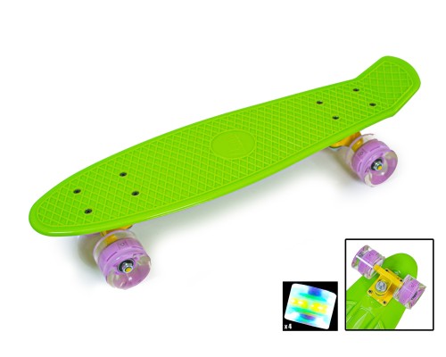 Penny Board Green Светящиеся колеса