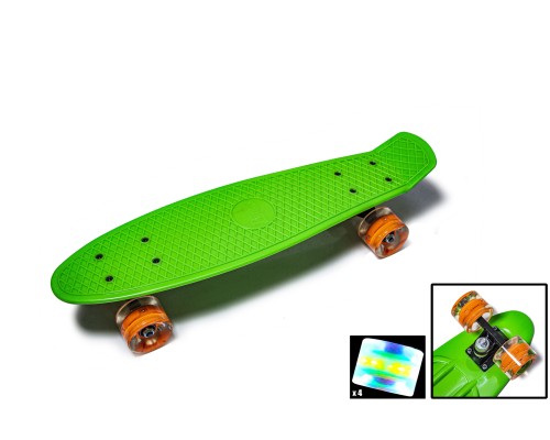 Penny Board Green Светящиеся колеса