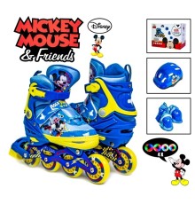 Комплект роликов Disney Mickey Mouse р34-37 Все колеса светятся