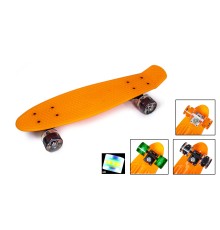 Скейт Penny Boarde Orange Светящиеся колеса